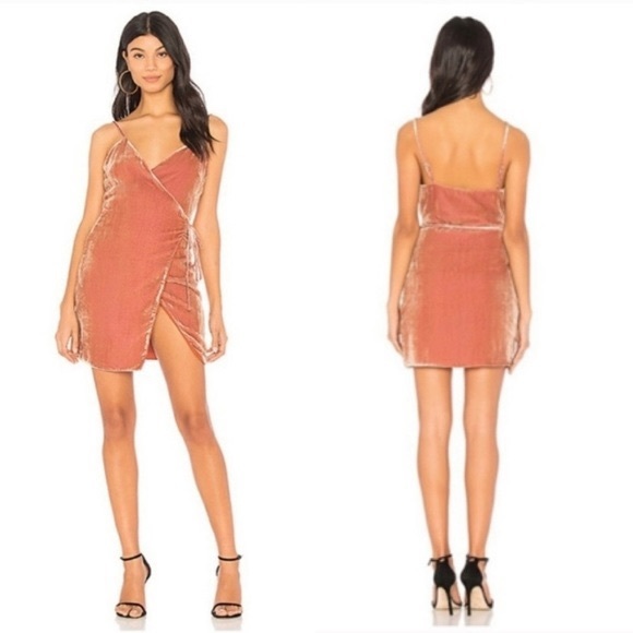 Revolve Dresses & Skirts - MAJORELLE “Nina” Velvet Mini Wrap Dress